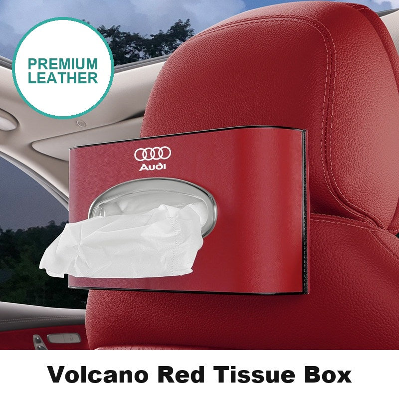 Caja de pañuelos de cuero para coche Audi - Soporte multiposición