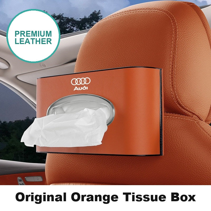 Caja de pañuelos de cuero para coche Audi - Soporte multiposición