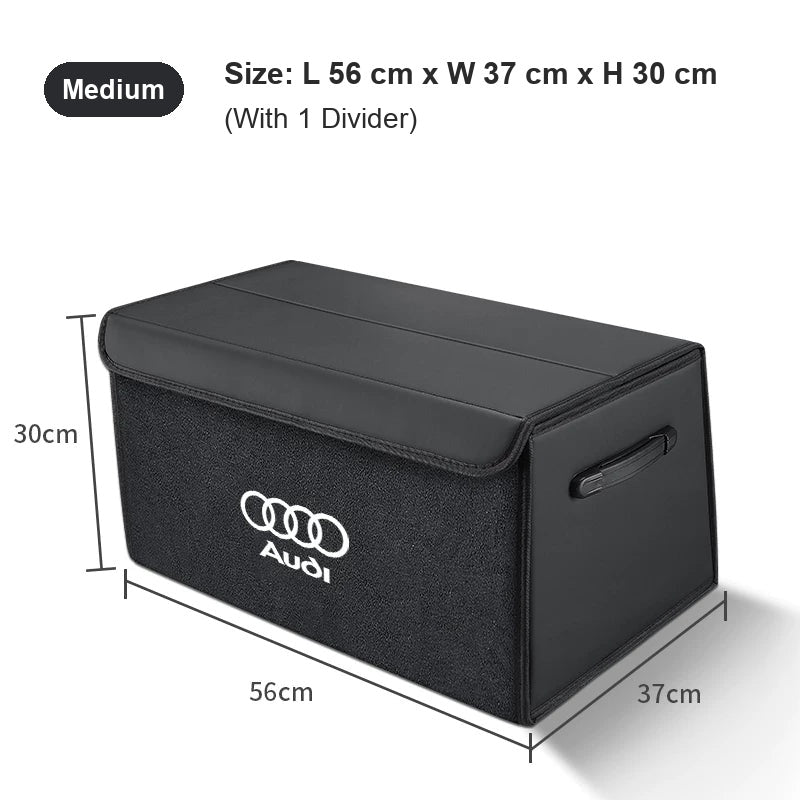 Audi trunk organizer Medium in Quiet Black