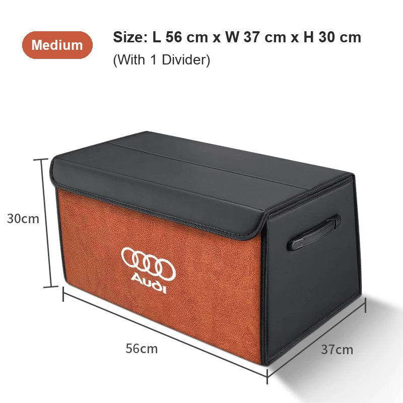 Audi trunk organizer Medium in Vibrant Orange