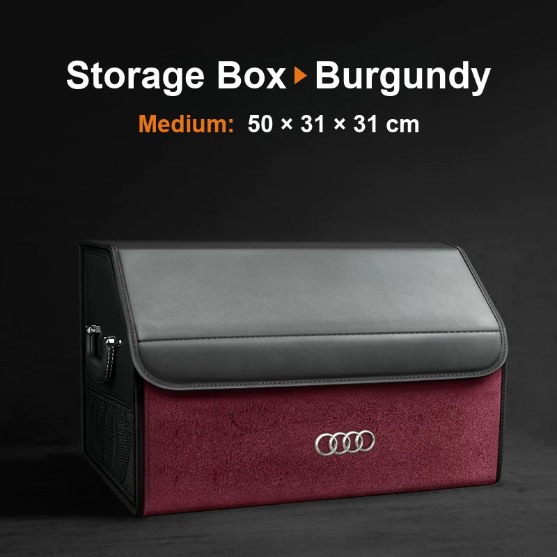 Audi trunk organizer Upgraded Edition, Medium, Burgundy
