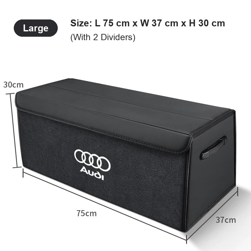 Audi trunk organizer Large in Quiet Black