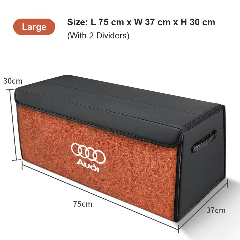 Audi trunk organizer Large in Vibrant Orange