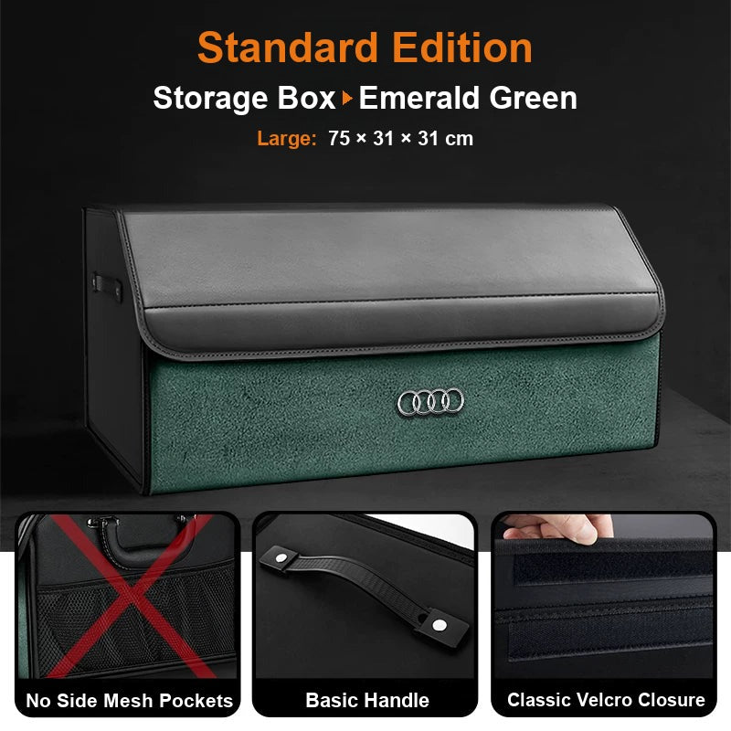 Audi trunk organizer Standard Edition, Large, Emerald Green