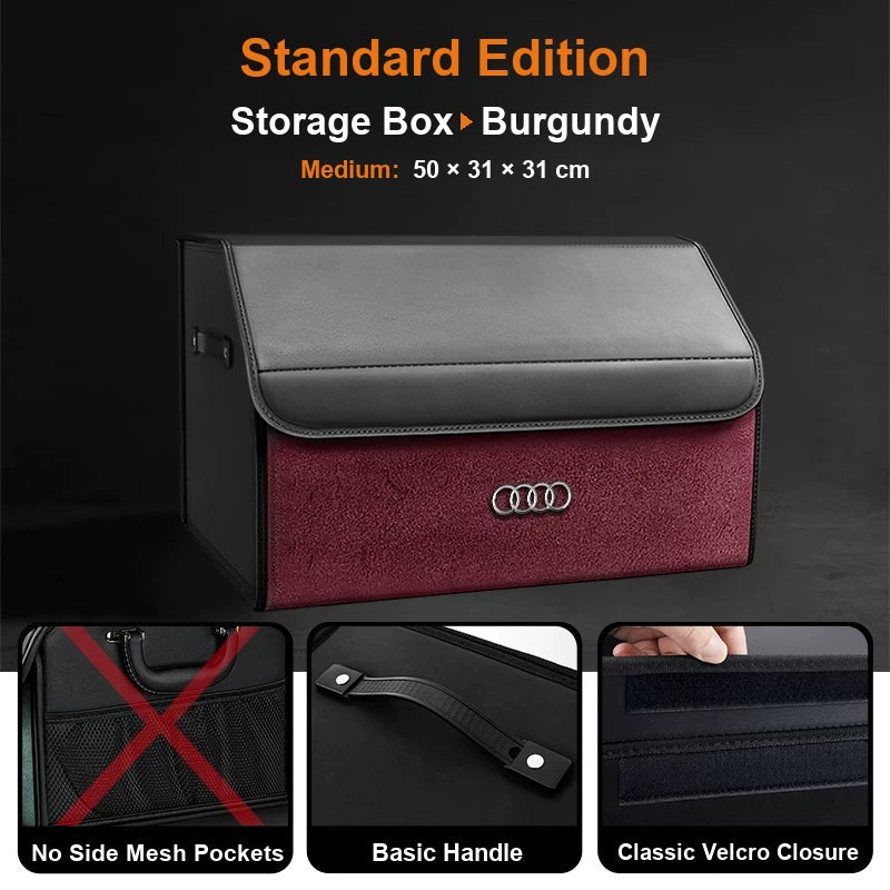 Audi trunk organizer Standard Edition, Medium, Burgundy