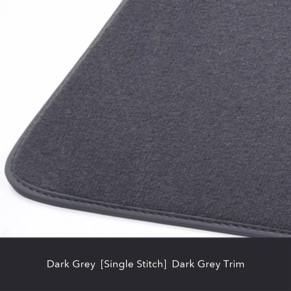 Audi velour floor mat edge detail – Dark Grey – Dark Grey Trim