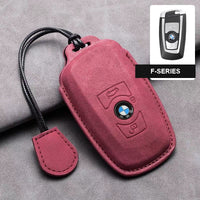 Funda de cuero para llave BMW - Funda de ante para llaves inteligentes Serie F y Serie G