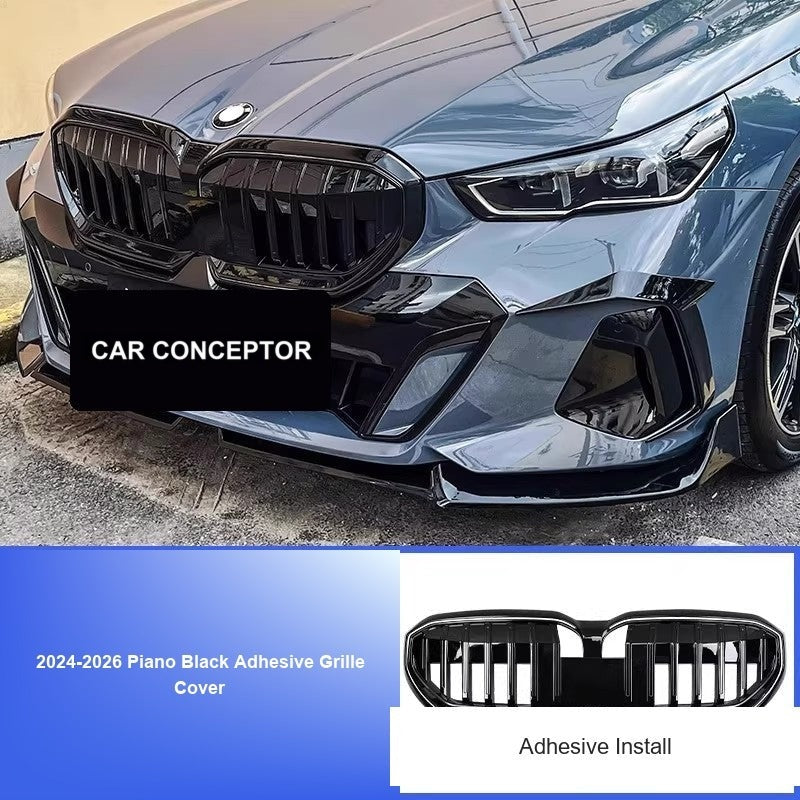 BMW 5 Series Grille - 2024-2026 Piano Black Adhesive Grille Cover