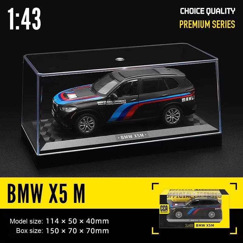 1:43 BMW X5 M Display Case – Black diecast model
