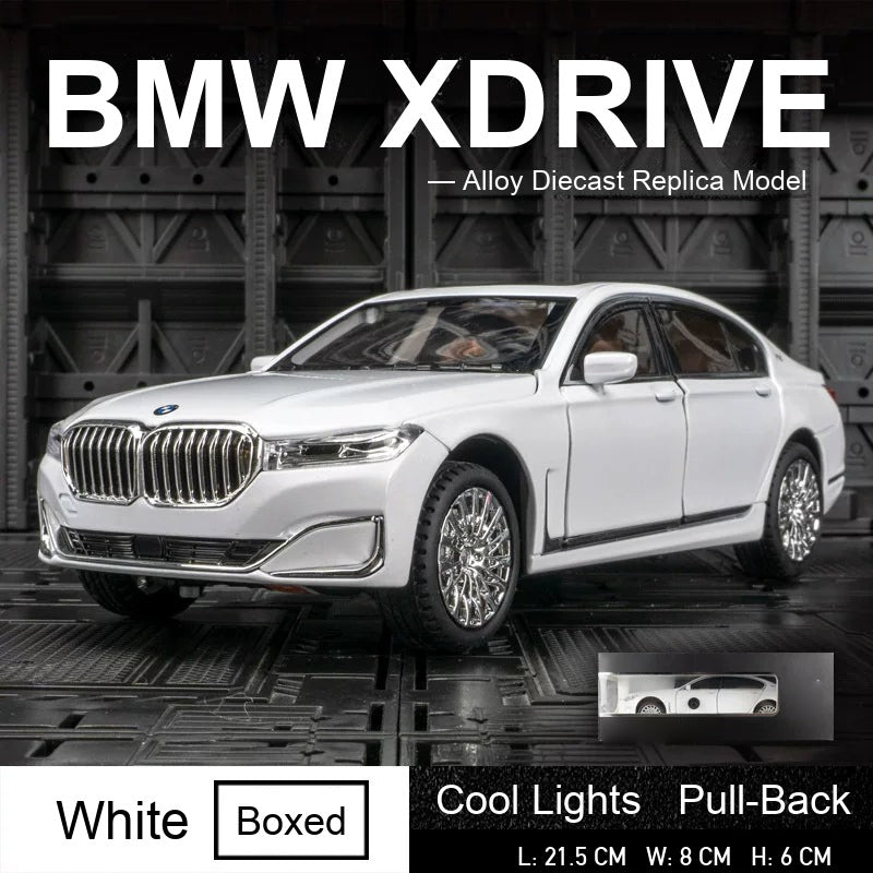1:24 BMW 7 Series 760Li – White diecast model