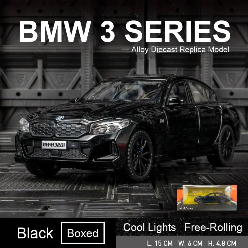1:32 BMW 3 Series 330Li – Black diecast model