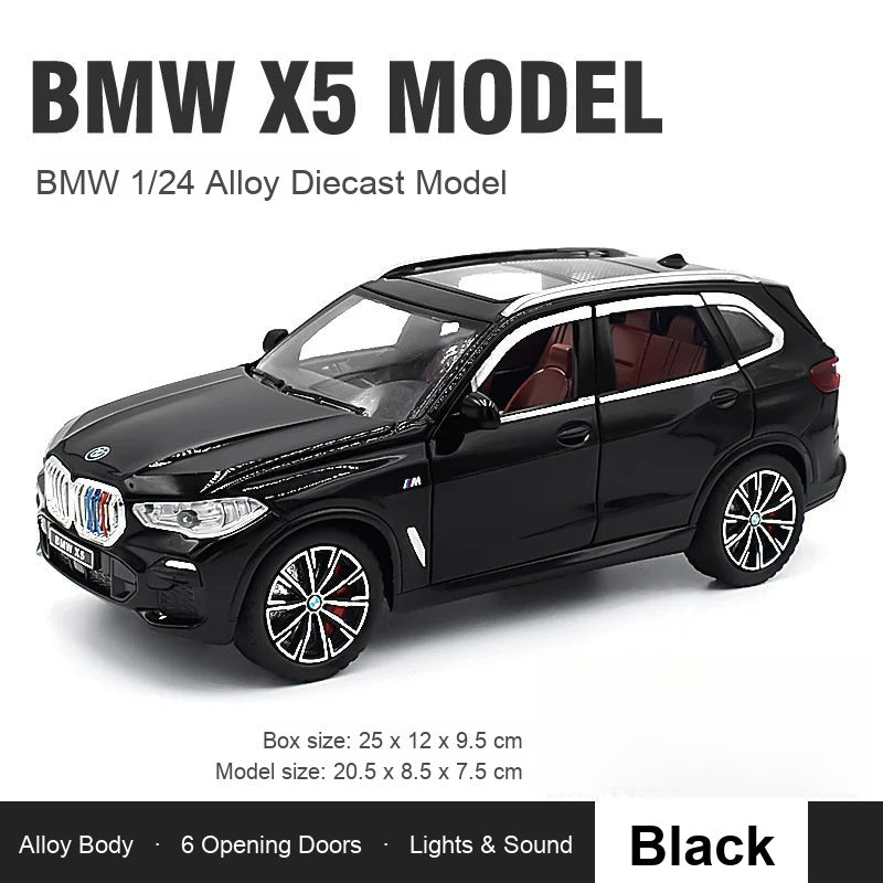 1:24 BMW X5 – Black diecast model