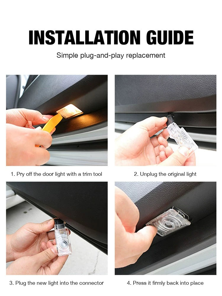 BMW door projector light installation guide