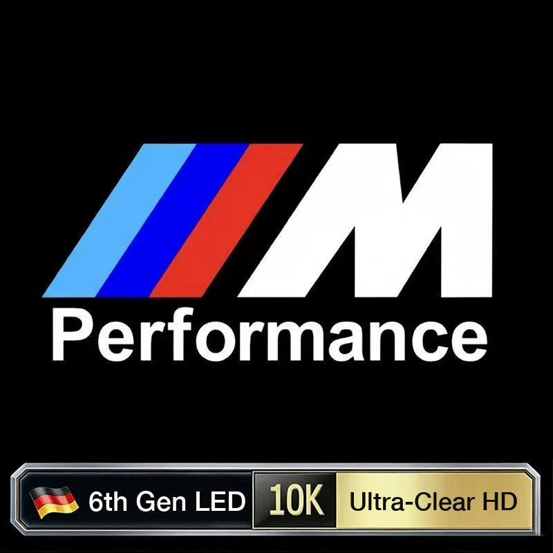 BMW door projector light, M Performance pattern