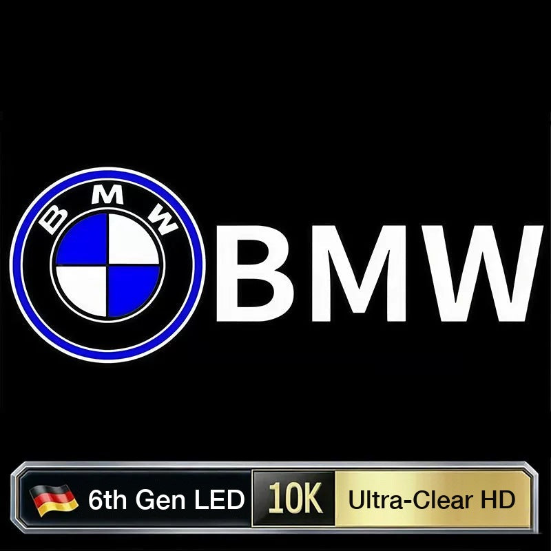 BMW door projector light, Roundel with BMW Lettering pattern