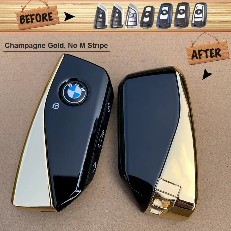 BMW key upgrade, Champagne Gold without M stripe