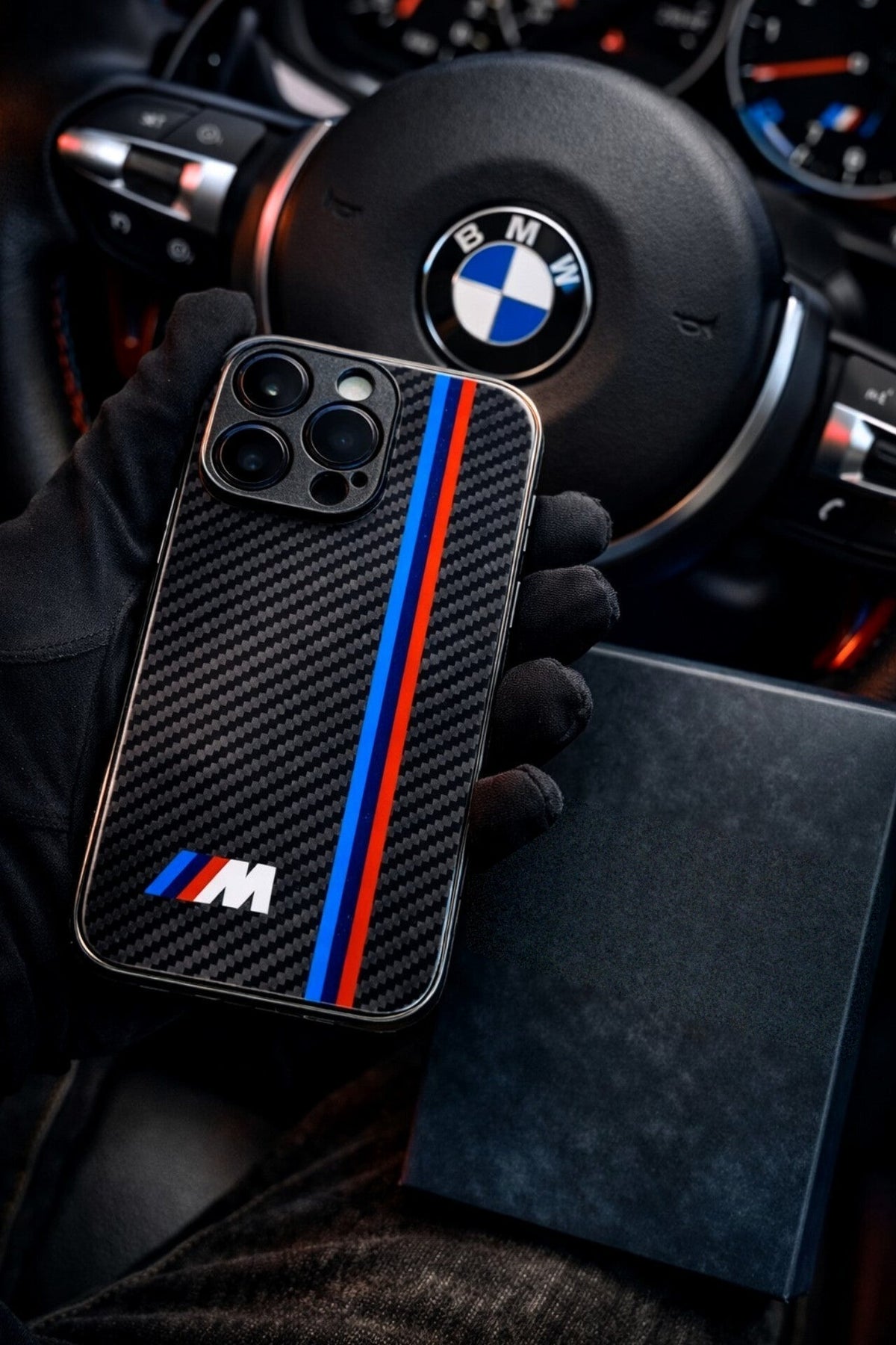 BMW M Carbon Fiber iPhone Case – Glass Carbon Look | iPhone X to iPhone 17