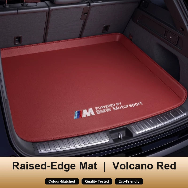 BMW trunk mat Raised-Edge Mat in Volcano Red