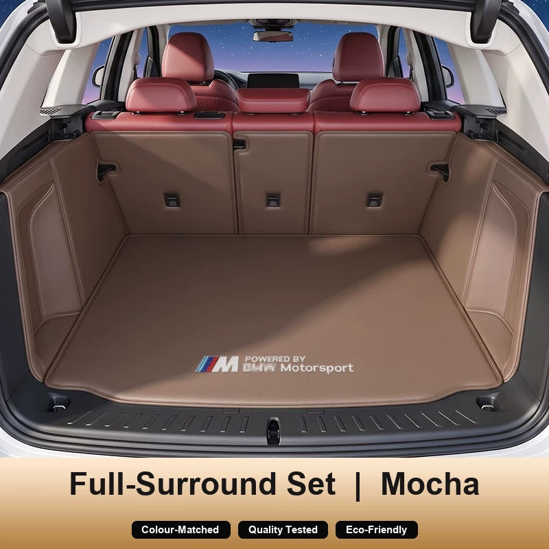 BMW trunk mat Full-Surround Set in Mocha