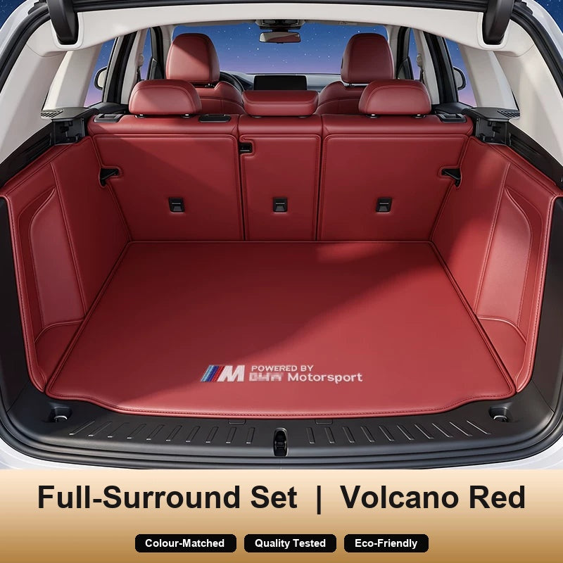 BMW trunk mat Full-Surround Set in Volcano Red