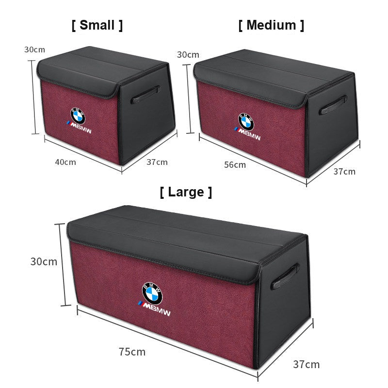 BMW trunk storage box sizes: Small, Medium and Large