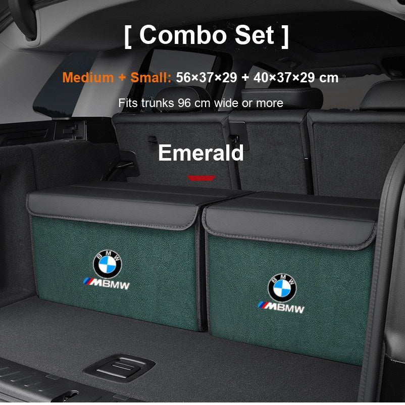 BMW trunk storage box combo set Medium + Small in Emerald