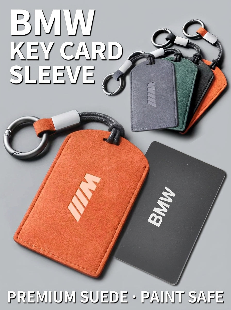 BMW Alcantara Suede Digital Card Key Holder & Protective Sleeve Case