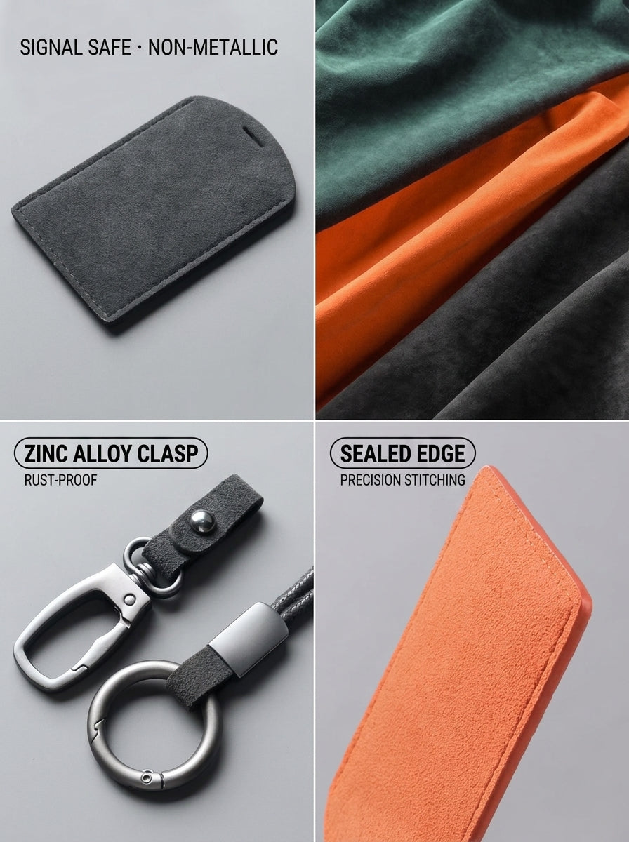 BMW Alcantara Suede Digital Card Key Holder & Protective Sleeve Case
