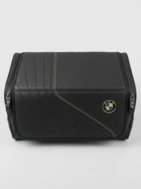 BMW foldbar læder-bagagerumsarrangør - Premium opbevaringskasse til bagage