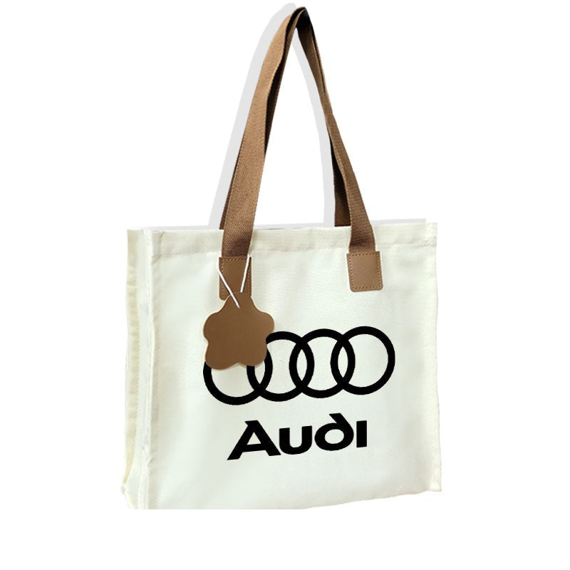 Canvas Tote Bag - Automotive Brand Print
