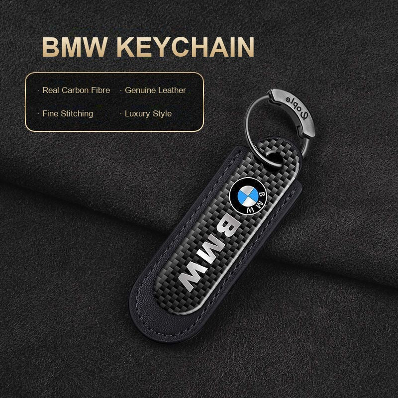 BMW carbon fibre keychain