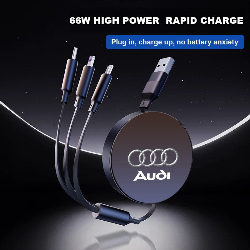Audi 3-in-1 retractable charging cable 05