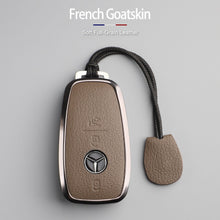 Premium Genuine Leather Mercedes-Benz Key Case – Soft French Goatskin for GLE, GLS, CLS, S-Class and E-Class