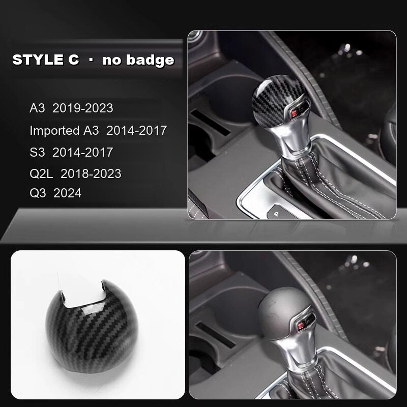 Audi gear knob cover Style C no badge