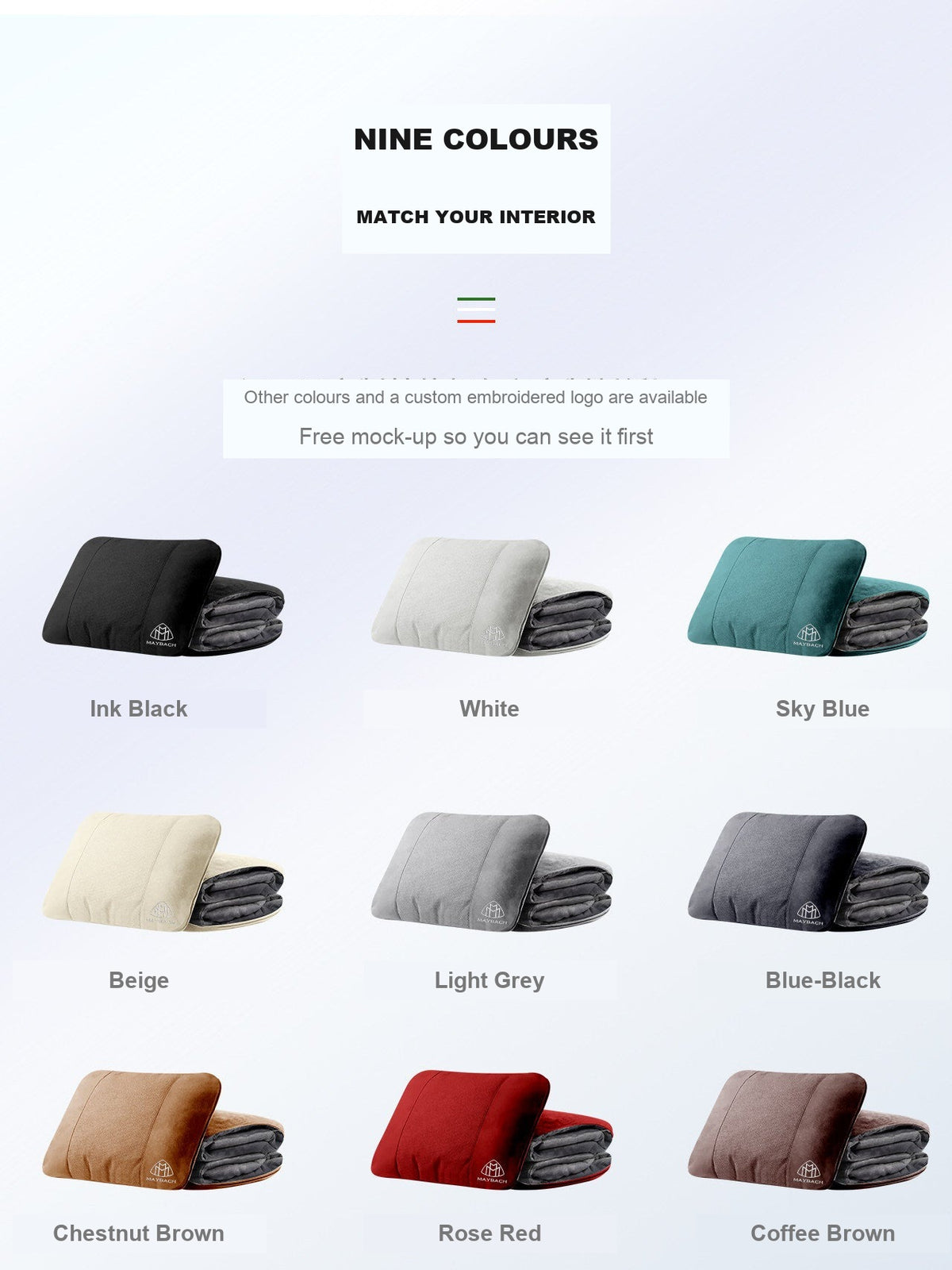 Maybach lumbar blanket nine colours