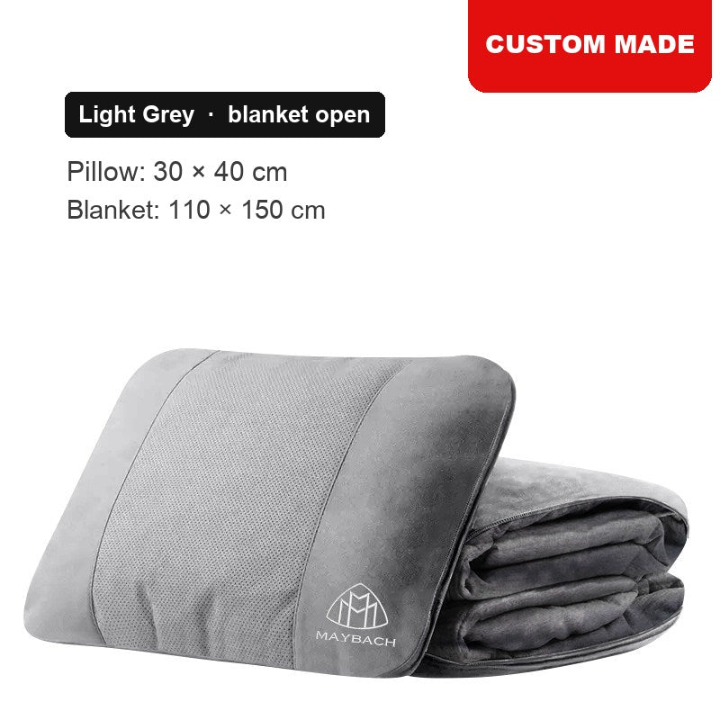 Maybach lumbar pillow blanket Light Grey