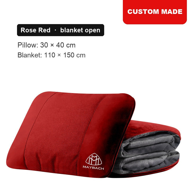 Maybach lumbar pillow blanket Rose Red