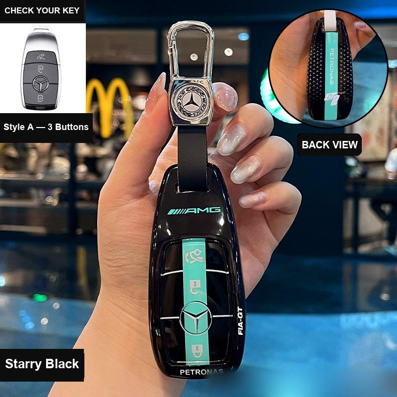 Style A AMG key case in Starry Black
