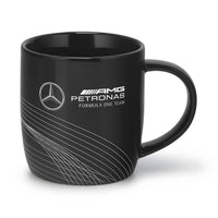 Taza Mercedes-AMG Petronas – Taza de café de cerámica negra, 350 ml