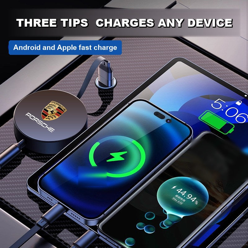 Porsche charging cable three tips