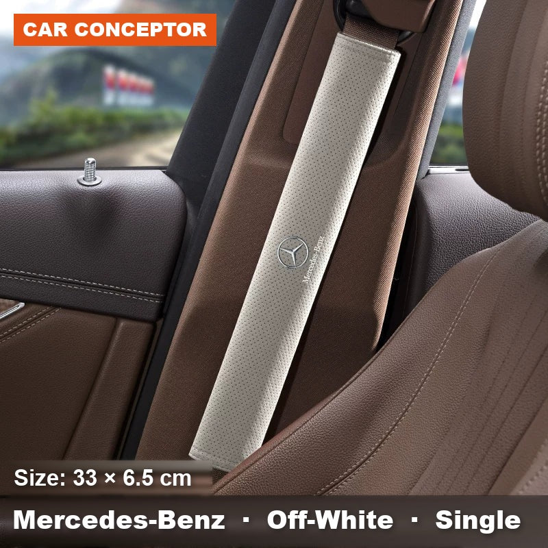 Mercedes-Benz suede seat-belt shoulder pads 40