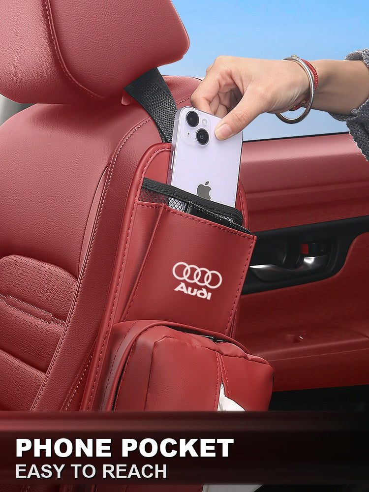 Audi seat side bag phone pocket