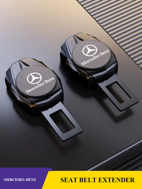 Prestige Emblem Seat Belt Extender – Matte Black Metal Edition