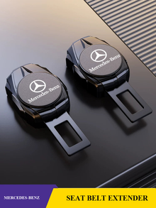 Prestige Emblem Seat Belt Extender – Matte Black Metal Edition
