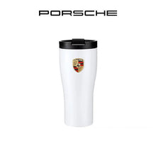 Porsche Thermo Mug – Double-Wall Stainless Steel Travel Cup with Crest, 450ml
