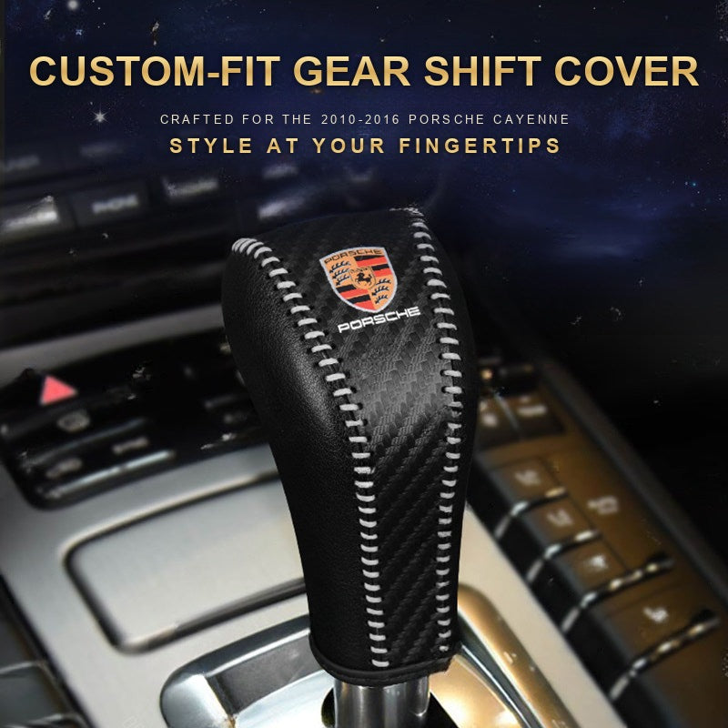 Custom-fit gear shift cover for 2010-2016 Porsche Cayenne