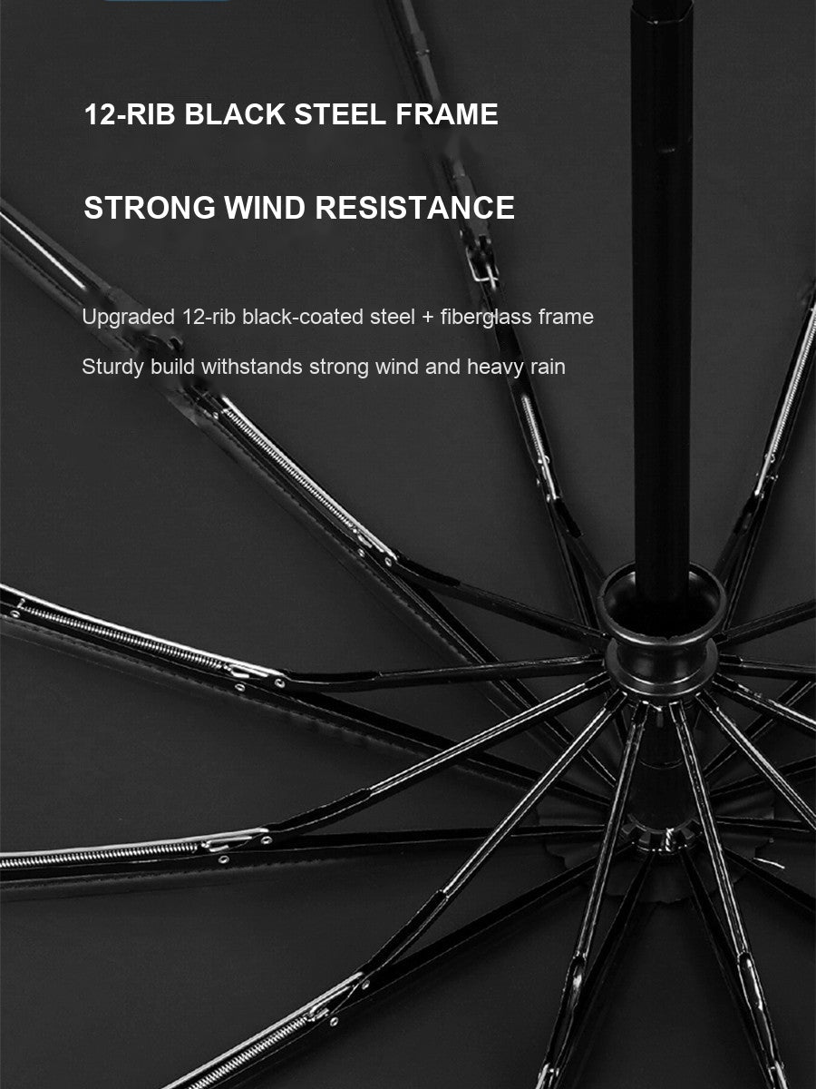Porsche Automatic Folding Umbrella - Original 12 Rib Windproof