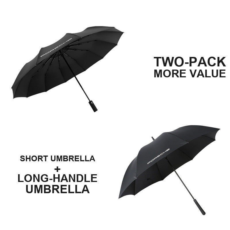 Porsche Automatic Folding Umbrella - Original 12 Rib Windproof