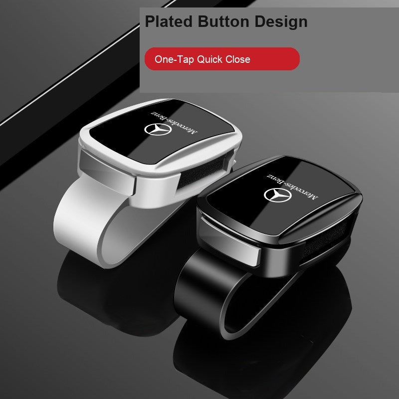 Mercedes-Benz glasses clip - plated button design