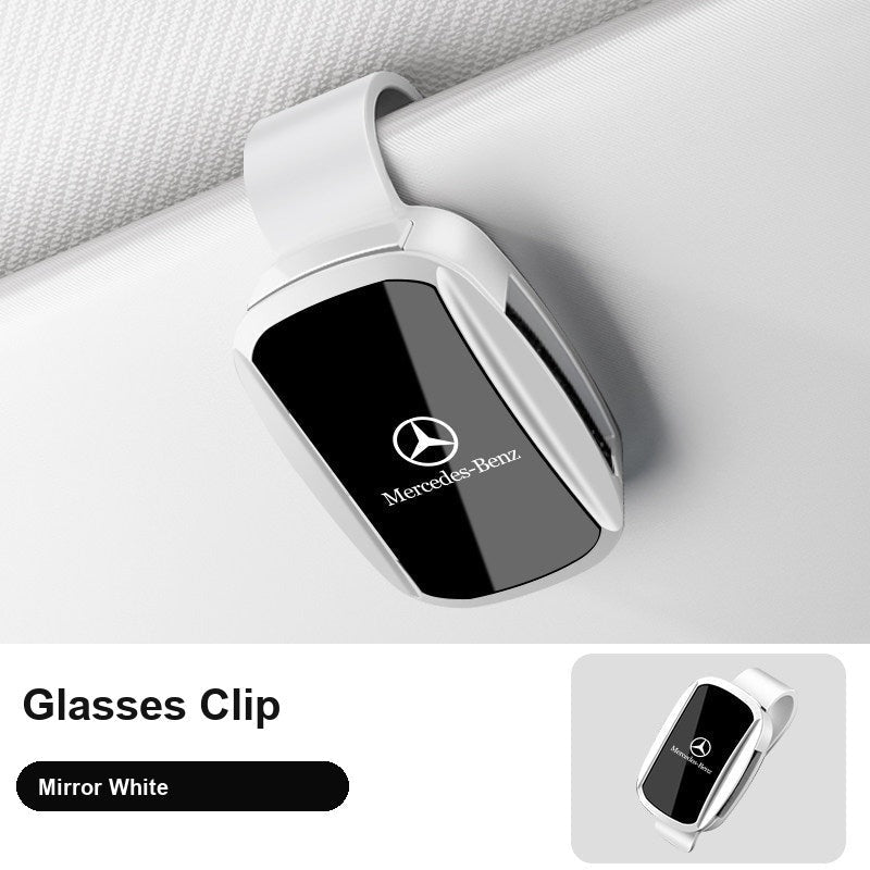 Mercedes-Benz Logo glasses clip - Mirror White